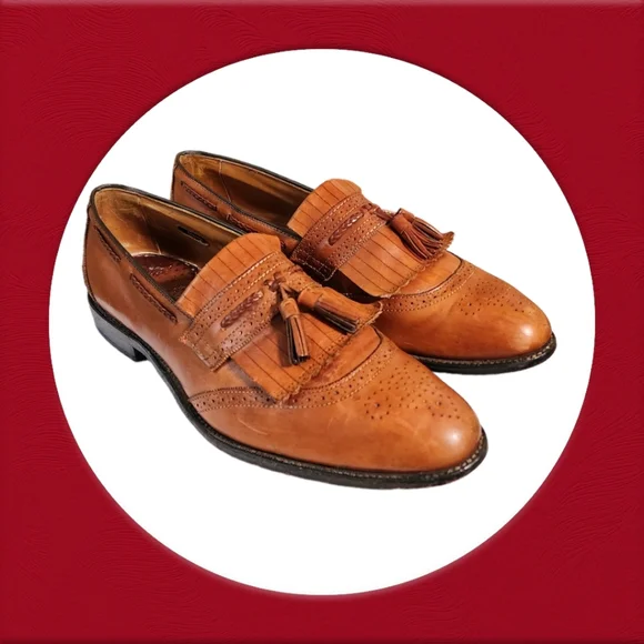 Allen Edmonds | Shoes | Men Vintage Brown Leather Tassel  display picture 1